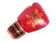 Personalised Red Lai Thai Boxing Gloves : KNGCUST-003