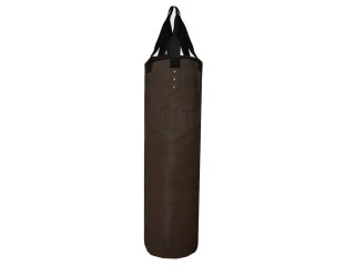 [Add logo] Microfiber Boxing Heavy Bag for Muay Thai : DarkBrown 180 cm. (unfilled)