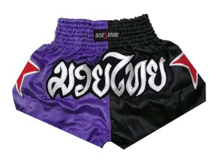 Boxsense Kids Muay Thai training Shorts : BXSKID-005-Purple