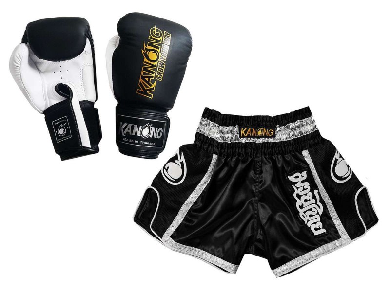 Bundle Boxing Gloves and Customize Muay Thai Shorts Set 208