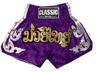 Classic Muay Thai Shorts : CLS-015-Purple