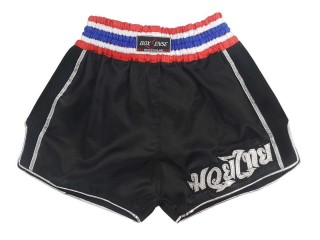 Boxsense Retro Muay Thai Shorts Thailand : BXSRTO-001-Black