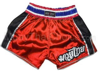 Boxsense Retro Muay Thai Shorts Thailand : BXSRTO-001-Red