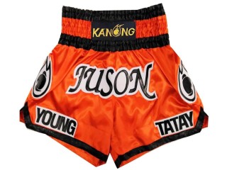 Custom workout Orange Boxing Shorts : KNBXCUST-2013 
