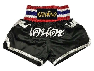 Custom Black Elephant Muay Thai Boxing Shorts Thailand : KNSCUST-1010