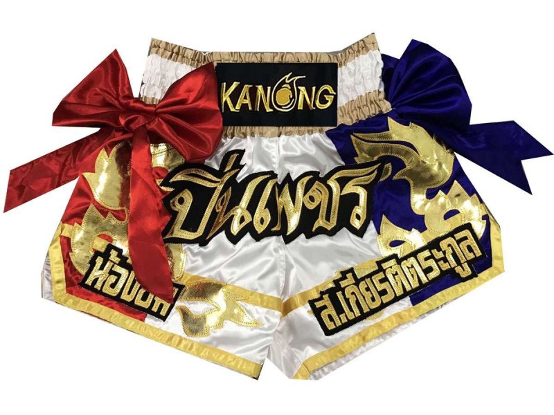 Short de Muay Thai Kickboxing hommes Personnalisé : KNSCUST-1041