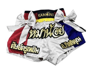 Custom ribbon Muay Thai Trunks : KNSCUST-1041