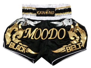 Custom Kickboxing  Trunks  : KNSCUST-1048 Black