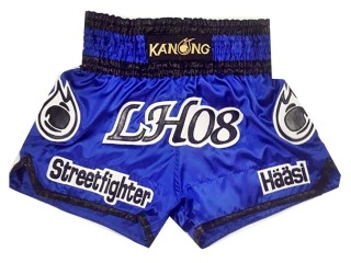 Custom blue punch Muay Thai Boxing Shorts : KNSCUST-1067