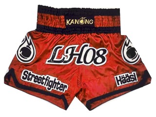 Custom red punch Muay Thai Boxing Shorts : KNSCUST-1068