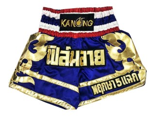 Custom Blue Thailand Muay Thai Training Shorts : KNSCUST-1098