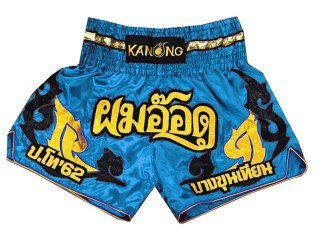 Personalise skyblue Muay Thai Shorts : KNSCUST-1136