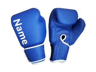 Personalised Blue Boxing Gloves : KNGCUST-013