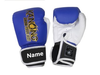 Personalised Blue Boxing Gloves : KNGCUST-027
