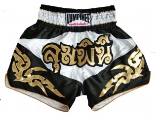 Lumpinee Muay Thai Boxing shorts : LUM-049-White