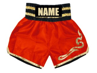 Personalized Red tattoo Boxing Shorts , Boxing Trunks : KNBSH-002