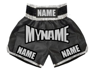 Personalised Black Boxing Shorts : KNBSH-007