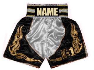 Custom White Boxing Shorts : KNBSH-013