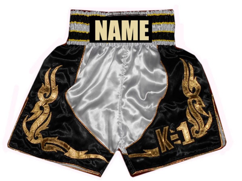 Personalized Red Boxing Shorts - Custom Boxing Trunks : KNBSH-018