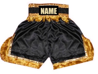 Custom Black Boxing Trunks : KNBSH-017 Black
