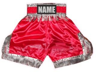 Personalized Red Boxing Shorts : KNBSH-018