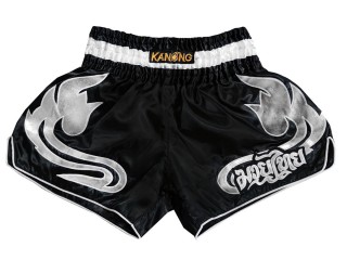 Kanong women's boxing style shorts: KNSRTO-209-Black