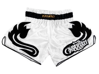 Kanong women's boxing style shorts : KNSRTO-209-White