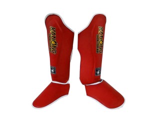 Kanong Boxing Shin Pads for Training : Red