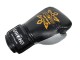 Kanong Real Leather Muay Thai Boxing Gloves : Black/Grey