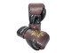 Kanong Real Leather Thai Boxing Gloves : Brown/Black