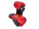 Kanong Real Leather Muay Thai Boxing Gloves : Red/Black