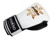 Kanong Real Leather Thai Boxing Gloves : White/Black