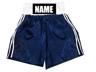 Custom  Boxing Shorts : KNBSH-026-Navy