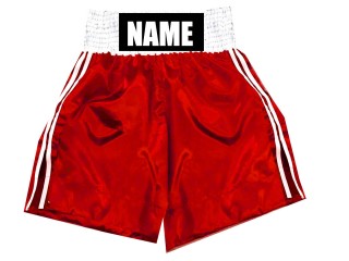 Custom Boxing Shorts : KNBSH-026-Red