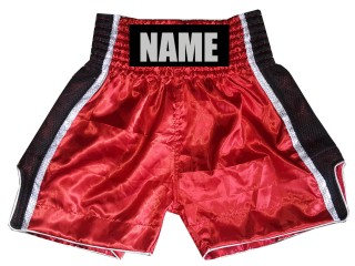 Custom Boxing Shorts : KNBSH-027-Red