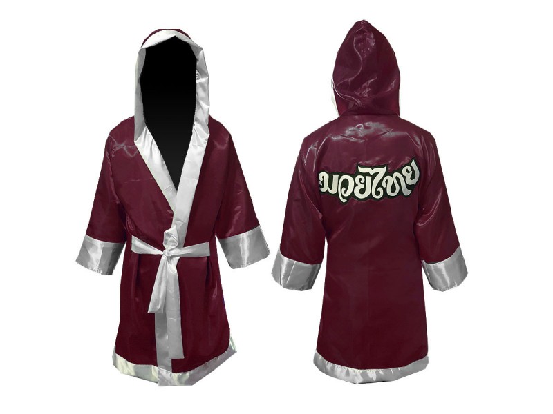 Kanong Boxing Fight Robe : Maroon