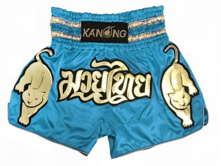 Kanong Tiger Muay Thai Shorts : KNS-135-Skyblue