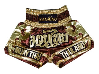 Kanong Thai Boxing Shorts : KNS-136-Maroon