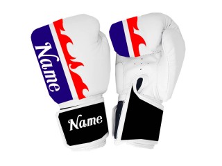 Personalised Black/Grey Boxing Gloves : KNGCUST-053