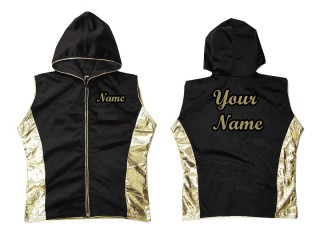 Custom Muay Thai Hoodies  : Black/Gold