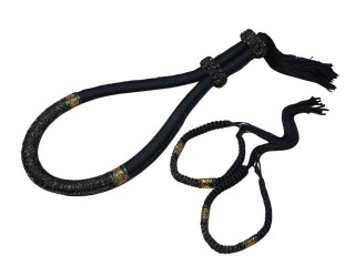 Muay Thai Head band + Arm bands : Thai Style Black