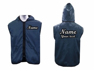 KANONG Custom Muay Thai walk-in Hoodie Jacket : Navy