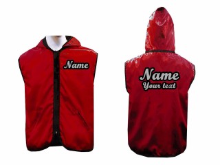 KANONG Custom Muay Thai walk-in Hoodie Jacket : Red