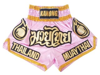 Kanong Muay Thai boxing Shorts : KNS-118-Pink