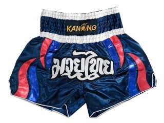 Kanong Muay Thai Kick boxing Shorts : KNS-138-Navy