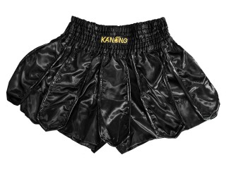 Kanong Gladiator Muay Thai Shorts : KNS-139-Black