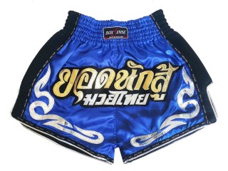 Boxsense Retro Muay Thai Shorts : BXSRTO-027-Blue