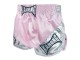 Kanong Retro Muay Thai Shorts : KNSRTO-201-Pink-Silver