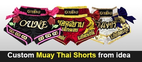 custom muay thai shorts idea
